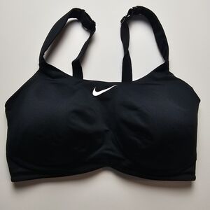 NIKE Sports Bra Womens 40E Plus Size Black Multiway High-Impact Athletic Workout